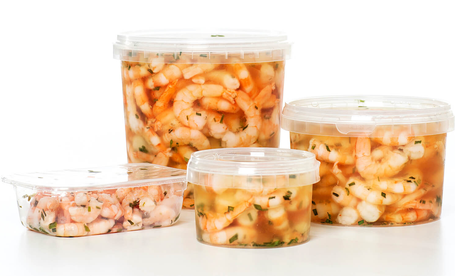 Hvidløgsmarinerede rejer