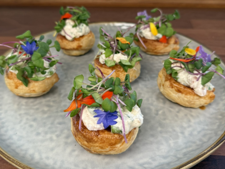 Butterdejssnegle med rejer