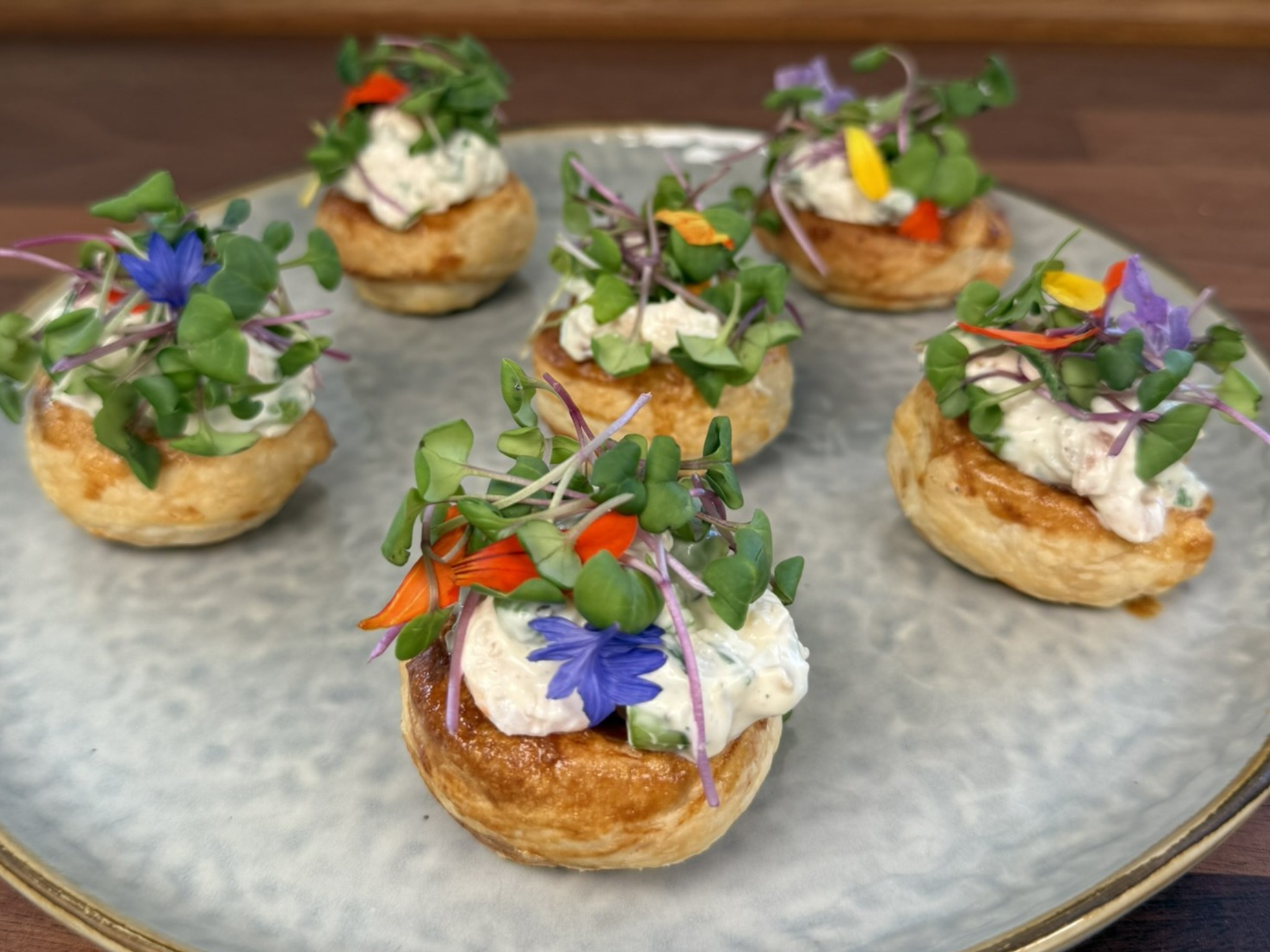 Butterdejssnegle med rejer