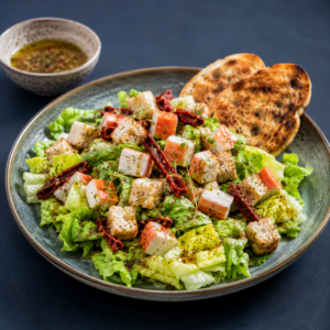 Salat med surimi og vinaigrette